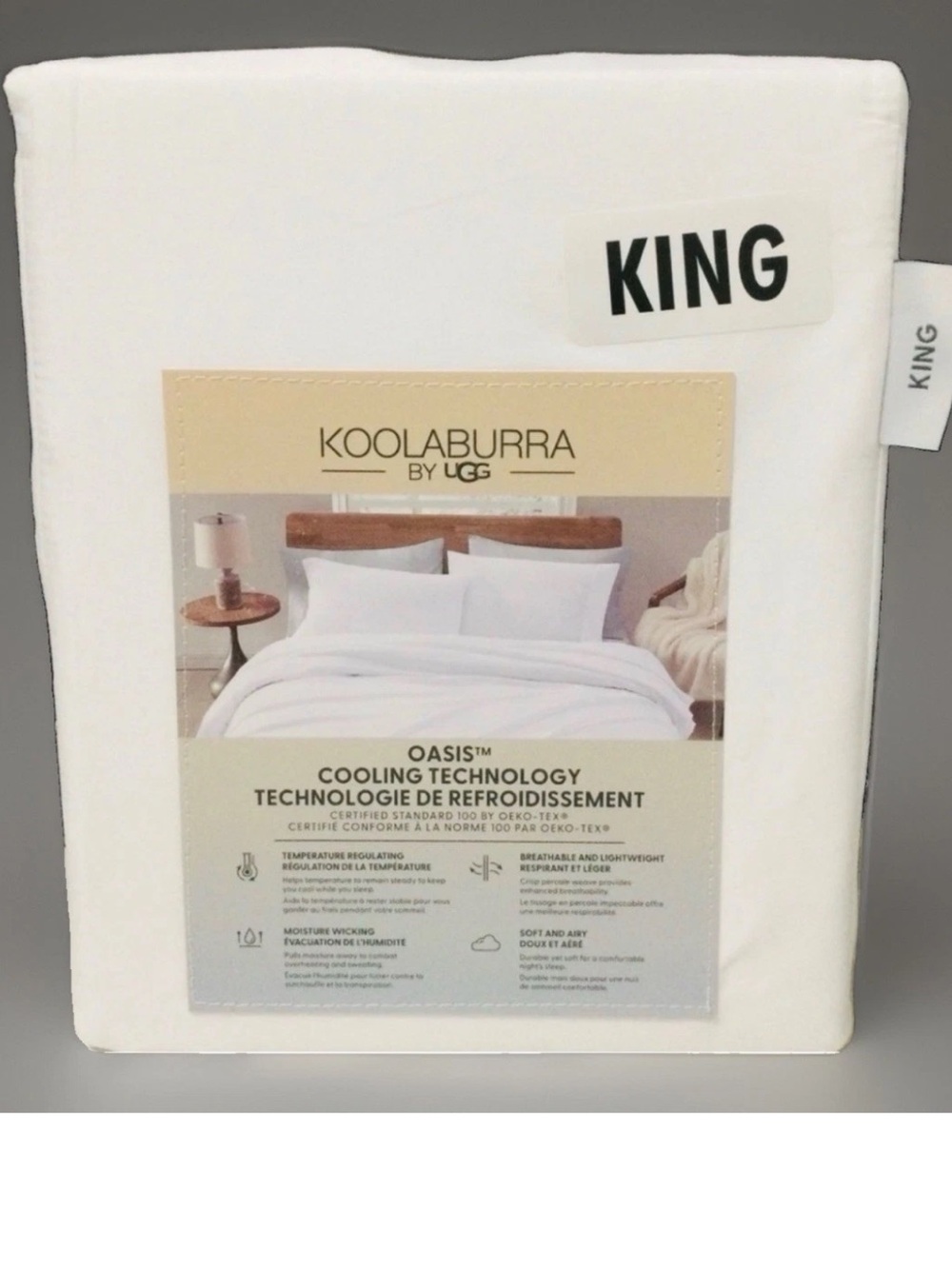 Koolaburra White King Sheet Set - Cooling Oasis